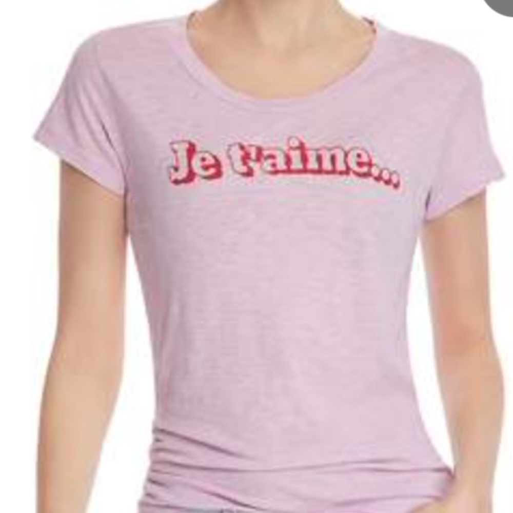 Light Purple Je t'aime Tee